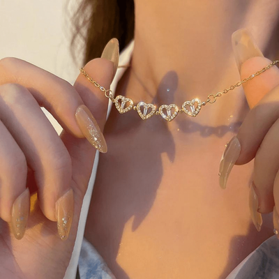 LuckyLove™ - Colar de Trevo 4 Corações