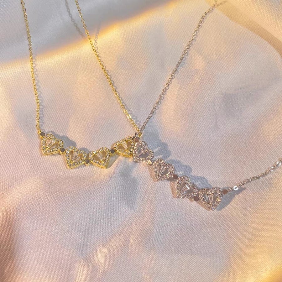 LuckyLove™ - Colar de Trevo 4 Corações