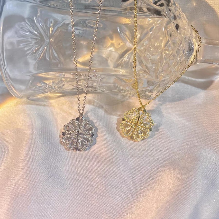LuckyLove™ - Colar de Trevo 4 Corações